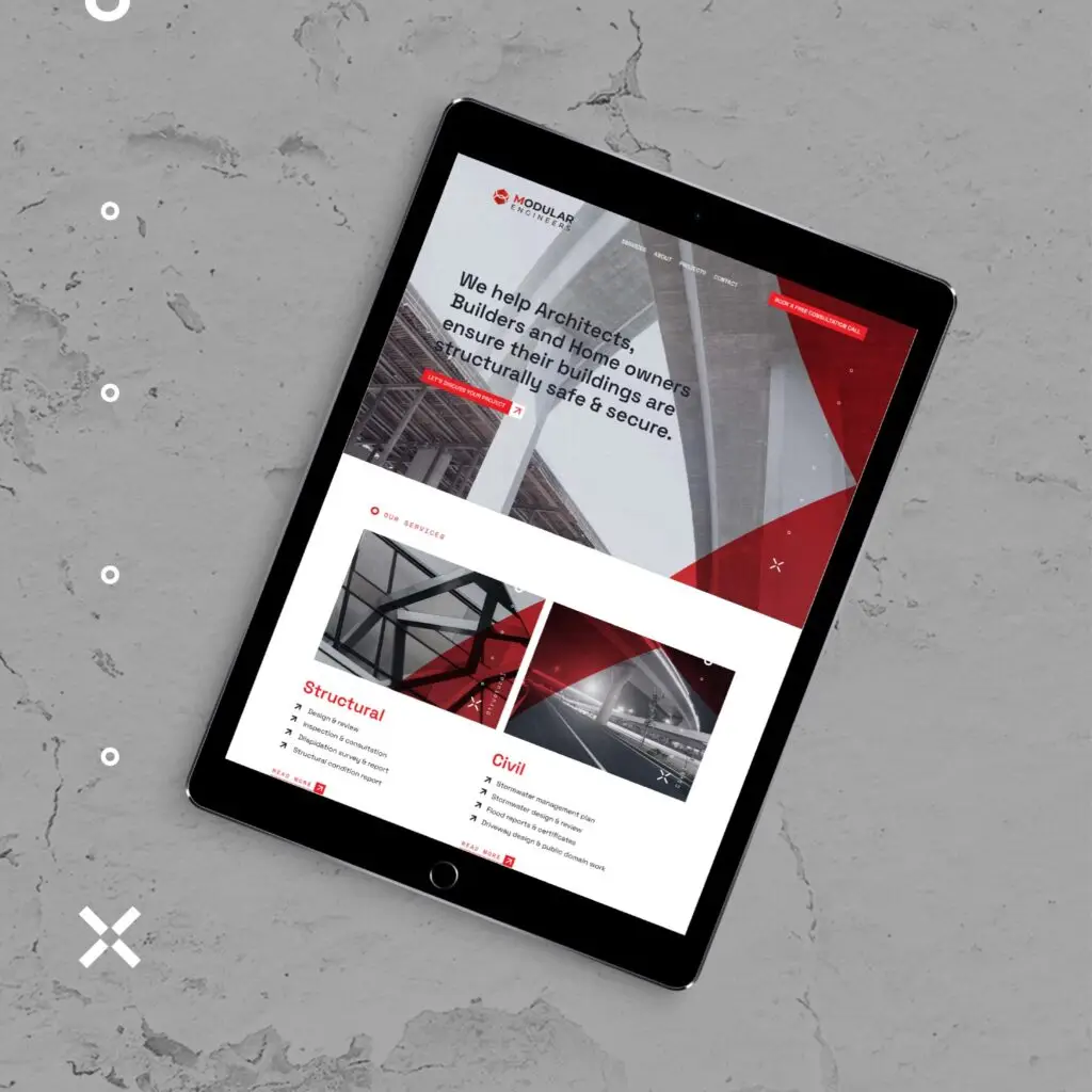 Modular Engineers Website Design